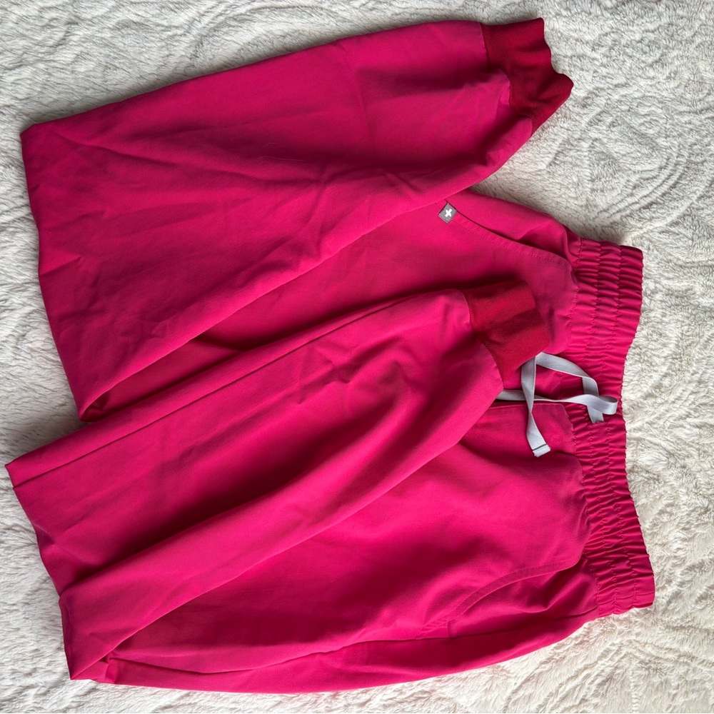 Figs Hot Pink Technical Collection Pants